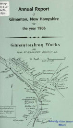 Report of the doings of the selectmen and treasurer of the Town of Gilmanton, for the year ending . 1986_cover