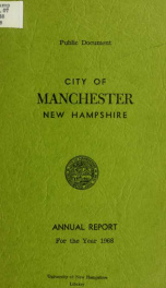 Report of the selectmen of the Town of Manchester 1968_cover