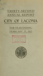 Annual report of the treasurer, selectmen and school committee of the Town of Laconia, for the year ending . 1925_cover