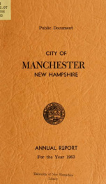 Report of the selectmen of the Town of Manchester 1963_cover