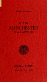 Report of the selectmen of the Town of Manchester 1962_cover