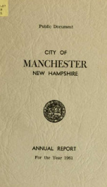 Report of the selectmen of the Town of Manchester 1961_cover