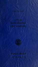 Report of the selectmen of the Town of Manchester 1958_cover