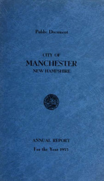 Report of the selectmen of the Town of Manchester 1955_cover