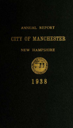 Report of the selectmen of the Town of Manchester 1938_cover