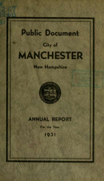 Report of the selectmen of the Town of Manchester 1931_cover