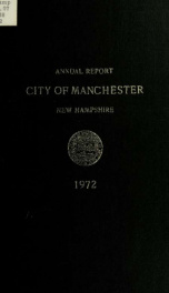 Report of the selectmen of the Town of Manchester 1972_cover