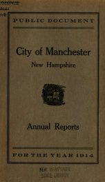 Report of the selectmen of the Town of Manchester 1914_cover