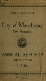 Report of the selectmen of the Town of Manchester 1906_cover