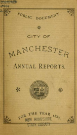 Report of the selectmen of the Town of Manchester 1887_cover