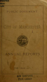 Report of the selectmen of the Town of Manchester 1877_cover