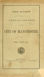 Report of the selectmen of the Town of Manchester 1871_cover