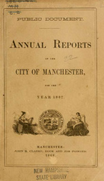 Report of the selectmen of the Town of Manchester 1867_cover