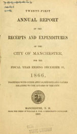 Report of the selectmen of the Town of Manchester 1866_cover