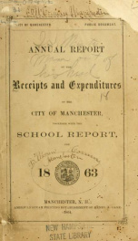 Report of the selectmen of the Town of Manchester 1863_cover