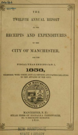 Report of the selectmen of the Town of Manchester 1858_cover