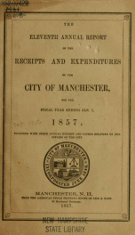 Report of the selectmen of the Town of Manchester 1857_cover