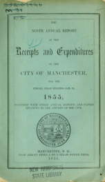 Report of the selectmen of the Town of Manchester 1855_cover