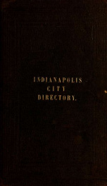 Indianapolis, Indiana city directory yr.1855_cover