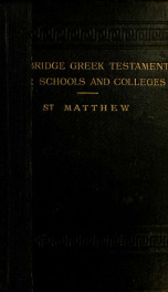 The Gospel according to St. Matthew : with maps, notes and introduction .._cover