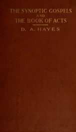 The Synoptic gospels and the book of Acts_cover
