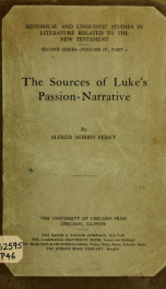 The sources of Luke's Passion-narrative_cover