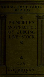 The principles and practice of judging live-stock_cover