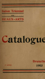 Exposition générale des beaux-arts : catalogue explicatif 1903_cover