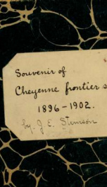 Souvenir of Cheyenne Frontier Show, 1896-1902. Photo-gravures_cover