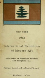 Catalogue of international exhibition of modern art_cover