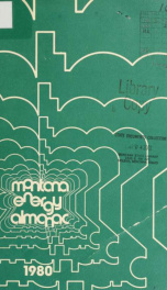 Montana energy almanac 1980_cover
