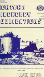 Montana bioenergy publications 1989_cover