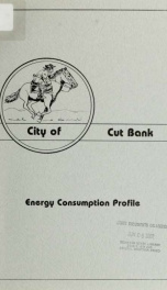City of Cut Bank energy consumption profile 1981_cover