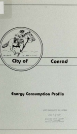 City of Conrad energy consumption profile 1981_cover
