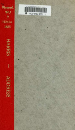 Address delivered before the American Academy of Dental Science, at their seventeenth annual meeting, held in Boston, November 5, 1884_cover