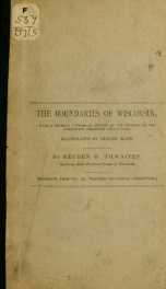 The boundaries of Wisconsin;_cover