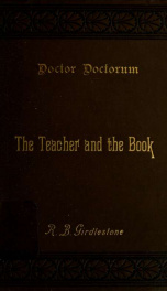 Doctor doctorum : the Teacher and the Book ; with some remarks on Old Testament criticism_cover