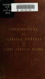 [Contributions to clinical surgery_cover