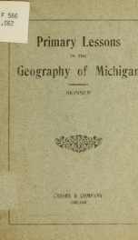 Primary lessons in the geography of Michigan_cover