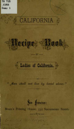 California recipe book_cover