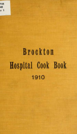 The Brockton hospital cook book .._cover