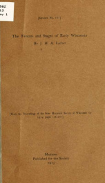 The taverns and stages of early Wisconsin_cover