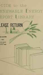 Guide to the renewable energy report library 1983_cover