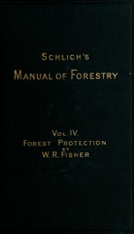 Schlich's Manual of forestry_cover