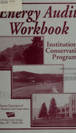 Energy audit workbook : institutional conservation program 1992_cover