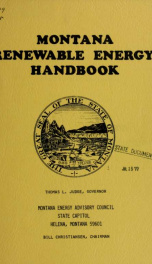 Montana renewable energy handbook 1977_cover