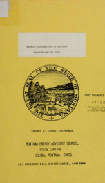 Energy consumption in Montana : projections to 1990 : final report to the Old West Regional Commission 1976_cover