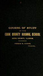 Course of study of the Cook County Normal School, Cook County, Ill_cover