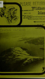Environmental review for the acquisition of Wild Horse Island, Flathead Lake, Lake County, Montana : preliminary draft 1977_cover