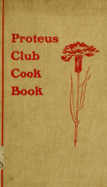 Proteus club cook book;_cover